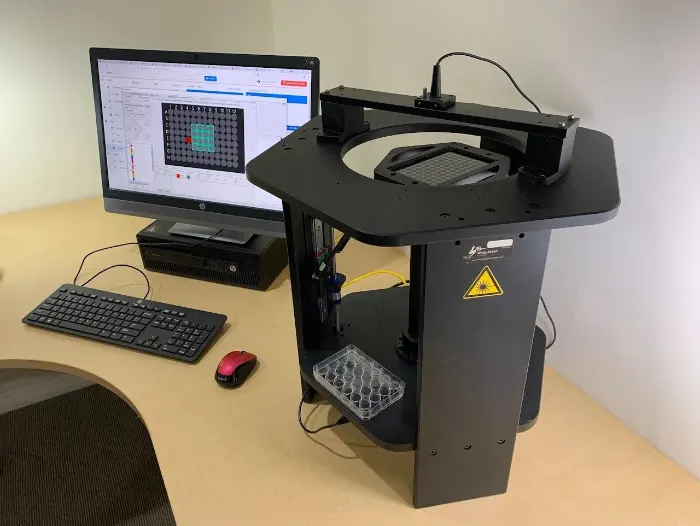 Robotic automated microscope.